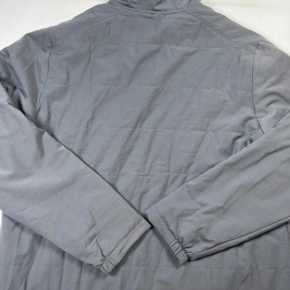 Travis Mathew Hooded Jacket Men 2XL Gray Stretch Drawstring Long Sleeve Full Zip